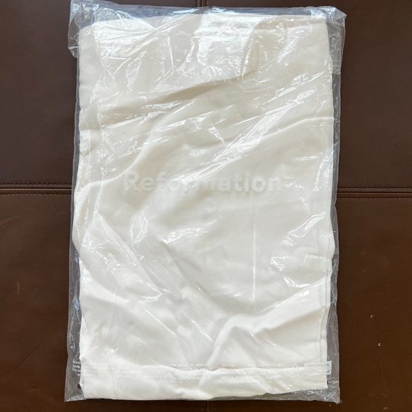 Reformation Butterfly Dress in Ivory - Picture 10 of 15